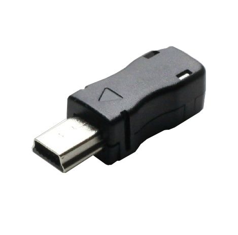 USB-mini connector male zwart